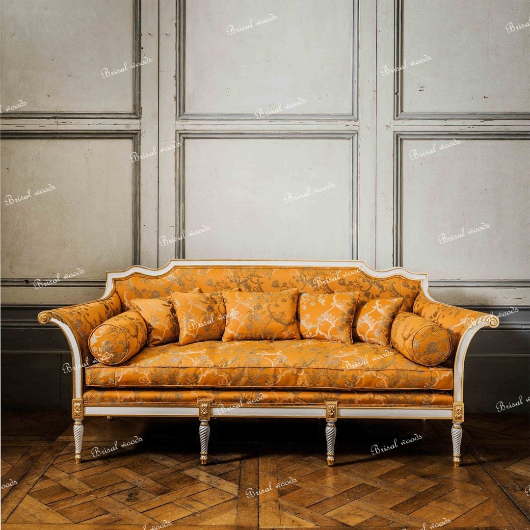 Louis XVI style sofa with reversed cross